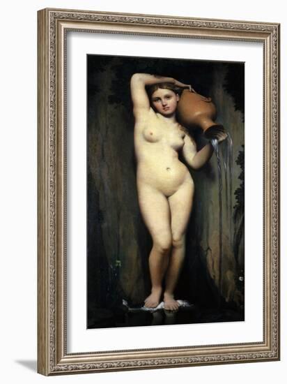 La Source (The Source, 1856)-Jean-Auguste-Dominique Ingres-Framed Giclee Print