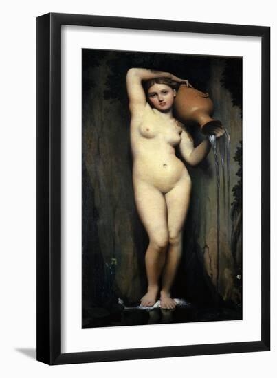 La Source (The Source, 1856)-Jean-Auguste-Dominique Ingres-Framed Giclee Print