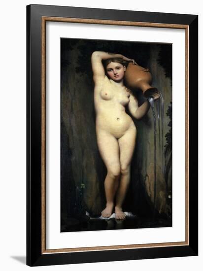 La Source (The Source, 1856)-Jean-Auguste-Dominique Ingres-Framed Giclee Print