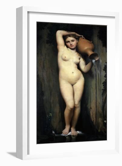 La Source (The Source, 1856)-Jean-Auguste-Dominique Ingres-Framed Giclee Print