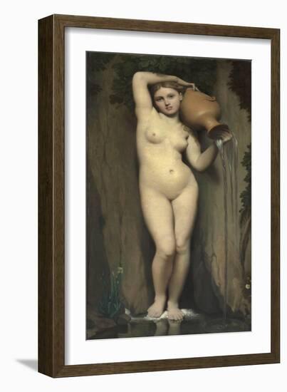 La Source (The Spring)-Jean-Auguste-Dominique Ingres-Framed Giclee Print