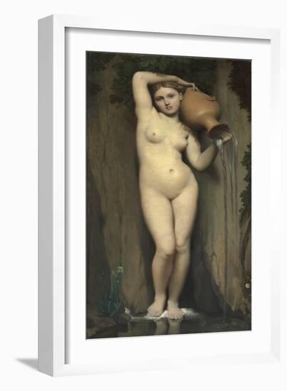 La Source (The Spring)-Jean-Auguste-Dominique Ingres-Framed Giclee Print