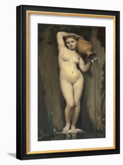 La Source (The Spring)-Jean-Auguste-Dominique Ingres-Framed Giclee Print