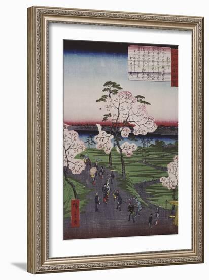 La Sumida et les cerisiers en fleurs-Ando Hiroshige-Framed Giclee Print