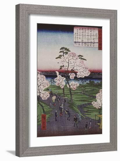 La Sumida et les cerisiers en fleurs-Ando Hiroshige-Framed Giclee Print