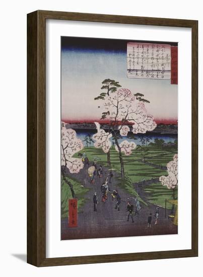 La Sumida et les cerisiers en fleurs-Ando Hiroshige-Framed Giclee Print