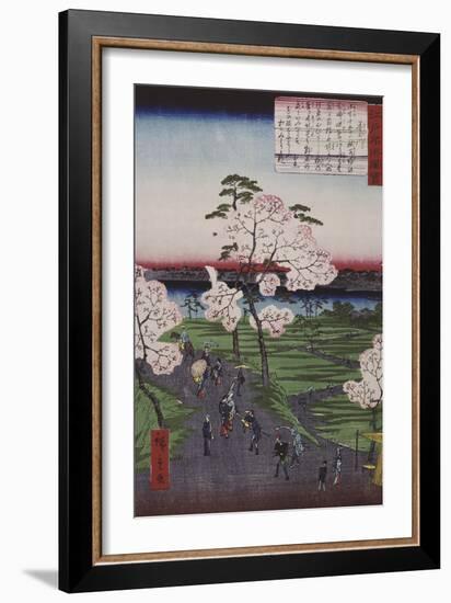 La Sumida et les cerisiers en fleurs-Ando Hiroshige-Framed Giclee Print