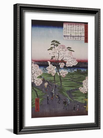 La Sumida et les cerisiers en fleurs-Ando Hiroshige-Framed Giclee Print