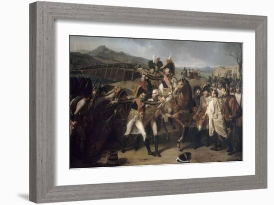 La Surprise du pont de Tabour sur le Danube, 14 novembre 1805 (victoire des maréchaux Murat et-Guillaume Guillon Lethière-Framed Giclee Print