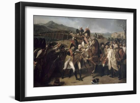 La Surprise du pont de Tabour sur le Danube, 14 novembre 1805 (victoire des maréchaux Murat et-Guillaume Guillon Lethière-Framed Giclee Print