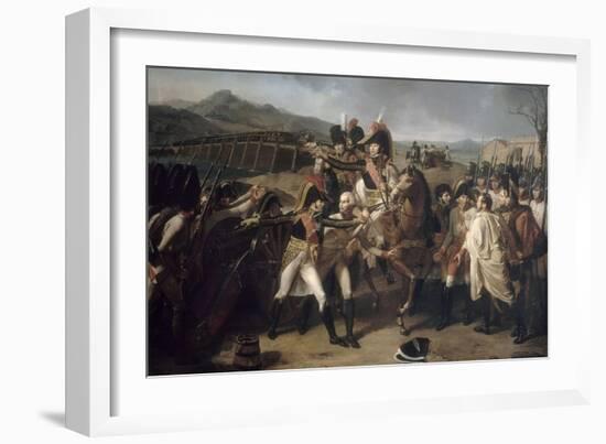 La Surprise du pont de Tabour sur le Danube, 14 novembre 1805 (victoire des maréchaux Murat et-Guillaume Guillon Lethière-Framed Giclee Print