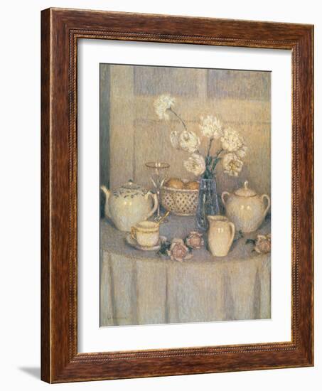 La Table Blanche-Henri Eugene Augustin Le Sidaner-Framed Giclee Print