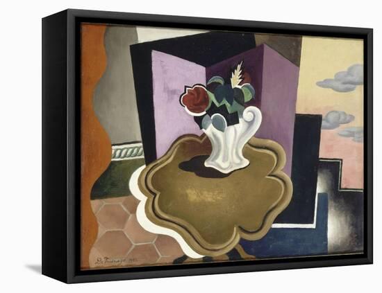 La table Louis-Philippe-Roger de La Fresnaye-Framed Premier Image Canvas