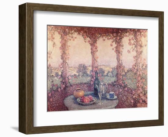 La Table sous la Tonnelle-Henri Eugene Augustin Le Sidaner-Framed Giclee Print