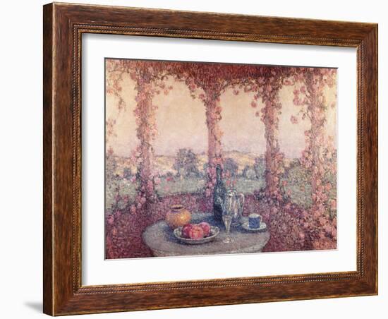 La Table sous la Tonnelle-Henri Eugene Augustin Le Sidaner-Framed Giclee Print