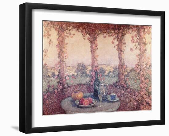 La Table sous la Tonnelle-Henri Eugene Augustin Le Sidaner-Framed Giclee Print