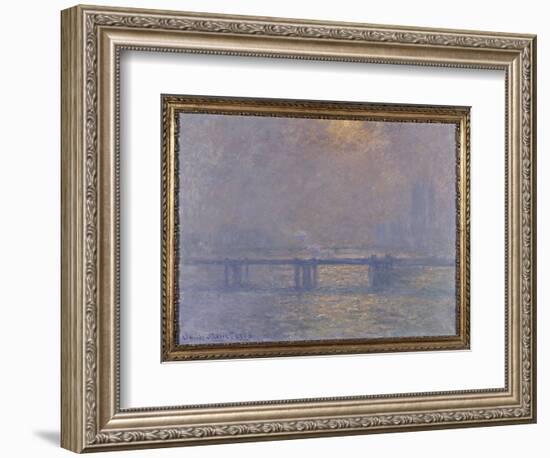 La Tamise à Charing-cross-Claude Monet-Framed Giclee Print