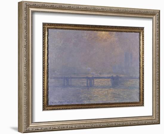 La Tamise à Charing-cross-Claude Monet-Framed Giclee Print