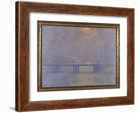 La Tamise à Charing-cross-Claude Monet-Framed Giclee Print