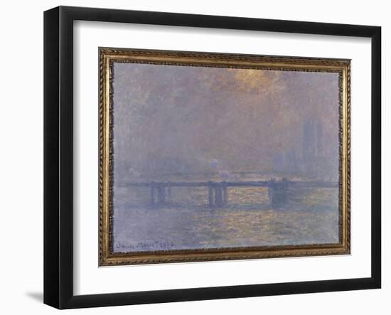 La Tamise à Charing-cross-Claude Monet-Framed Giclee Print