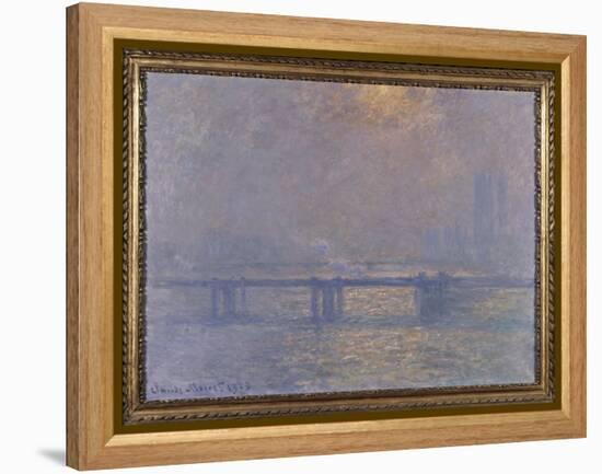 La Tamise à Charing-cross-Claude Monet-Framed Premier Image Canvas