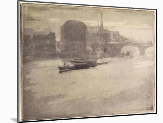 La Tamise (The Thames), 1894-Joseph Pennell-Mounted Giclee Print