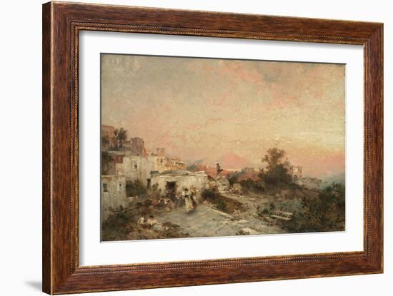 La Tarantella, Posilipo, Naples, C.1895-Franz Richard Unterberger-Framed Giclee Print