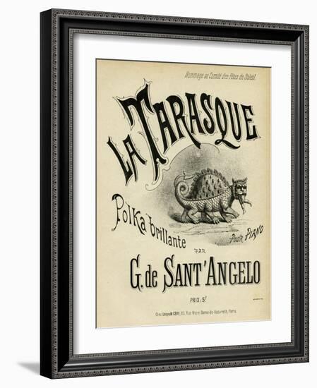 La Tarasque Polka-null-Framed Art Print