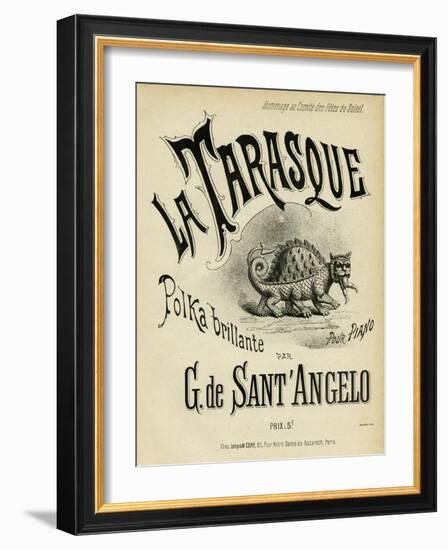 La Tarasque Polka-null-Framed Art Print