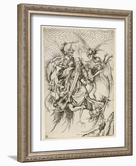 La Tentation de saint Antoine-Martin Schongauer-Framed Giclee Print