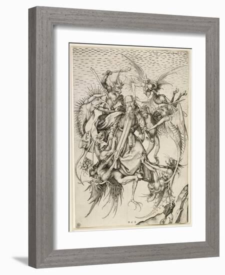 La Tentation de saint Antoine-Martin Schongauer-Framed Giclee Print