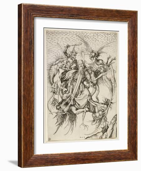 La Tentation de saint Antoine-Martin Schongauer-Framed Giclee Print