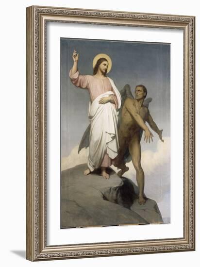 La tentation du Christ-Ary Scheffer-Framed Giclee Print