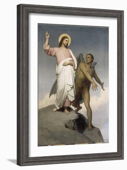 La tentation du Christ-Ary Scheffer-Framed Giclee Print