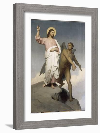 La tentation du Christ-Ary Scheffer-Framed Giclee Print