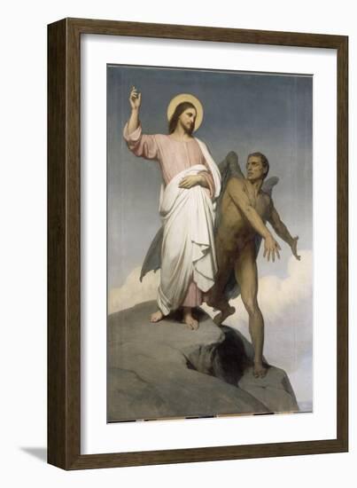 La tentation du Christ-Ary Scheffer-Framed Giclee Print