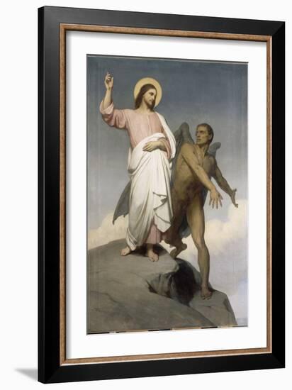 La tentation du Christ-Ary Scheffer-Framed Giclee Print