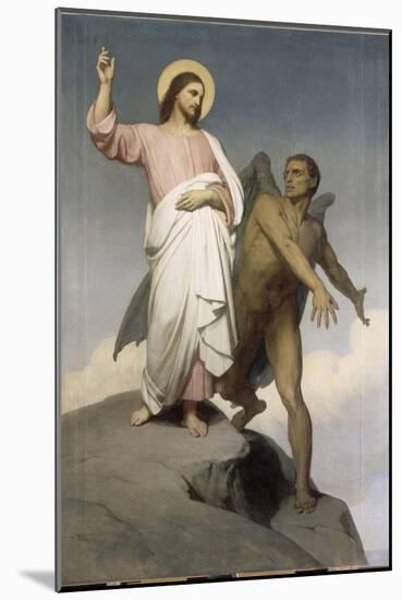 La tentation du Christ-Ary Scheffer-Mounted Giclee Print