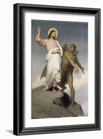La tentation du Christ-Ary Scheffer-Framed Giclee Print
