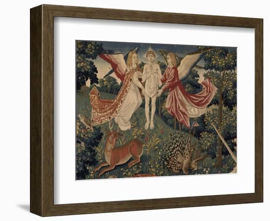 La tenture de Saint Etienne, pièce V : le martyre de saint Etienne-Colijn de Coter-Framed Giclee Print