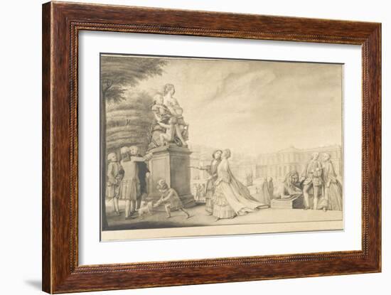 La terrasse du château de Chantilly-Jacques Rigaud-Framed Giclee Print