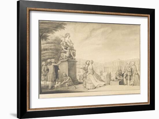 La terrasse du château de Chantilly-Jacques Rigaud-Framed Giclee Print