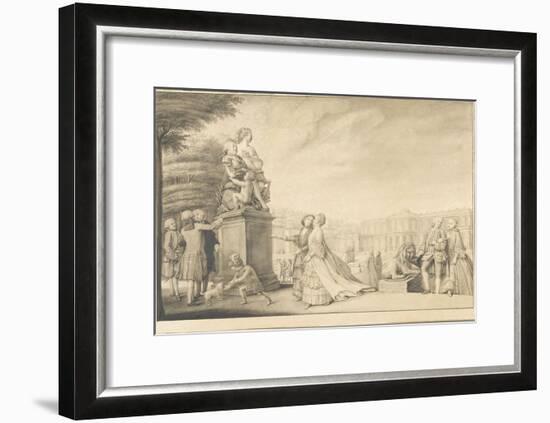 La terrasse du château de Chantilly-Jacques Rigaud-Framed Giclee Print