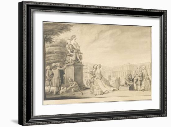 La terrasse du château de Chantilly-Jacques Rigaud-Framed Giclee Print