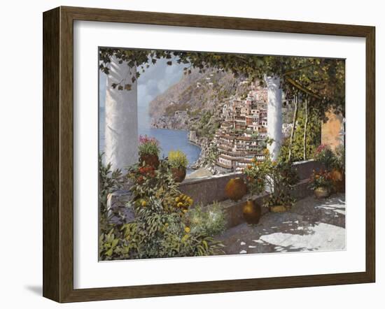 la Terrazza a Positano-Guido Borelli-Framed Giclee Print