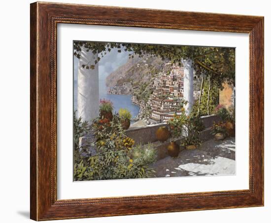 la Terrazza a Positano-Guido Borelli-Framed Giclee Print