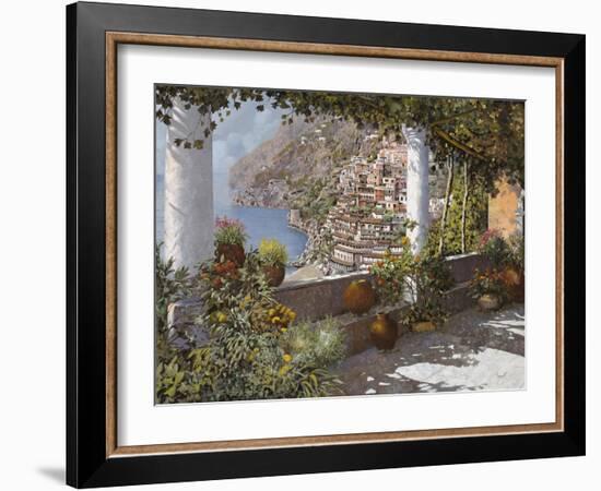 la Terrazza a Positano-Guido Borelli-Framed Giclee Print