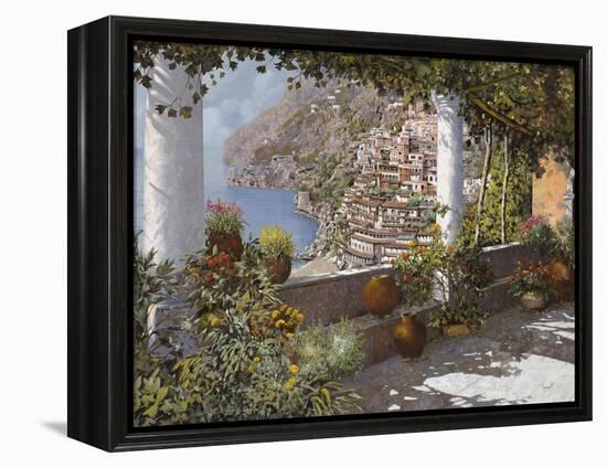 la Terrazza a Positano-Guido Borelli-Framed Premier Image Canvas