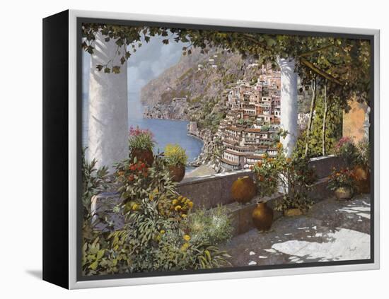 la Terrazza a Positano-Guido Borelli-Framed Premier Image Canvas