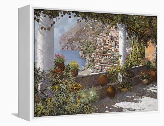 la Terrazza a Positano-Guido Borelli-Framed Premier Image Canvas